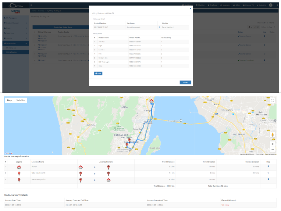 Smart Vending Cloud Kitting and Routing